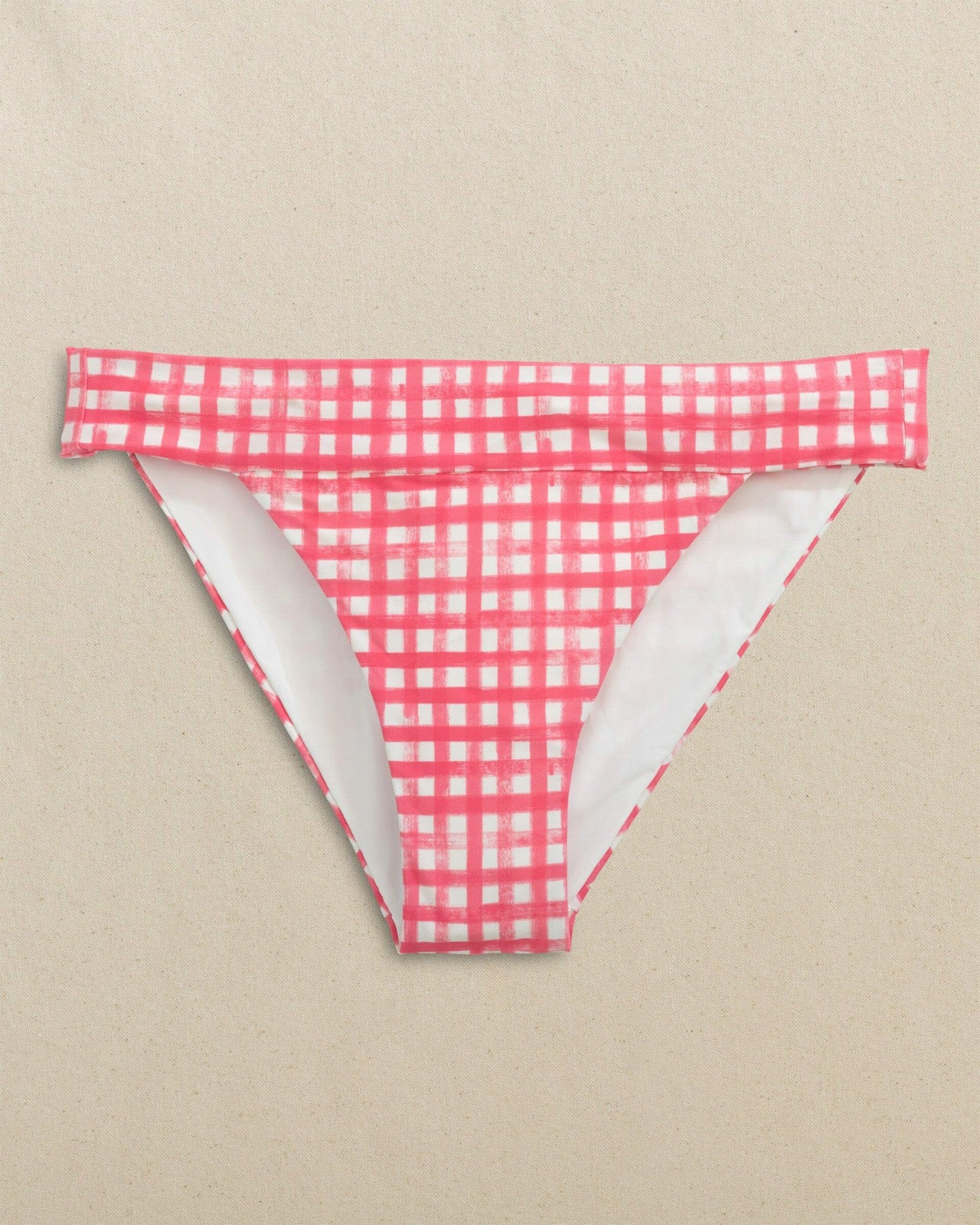 Southern Tide Gingham Banded Bikini Bottom For Women