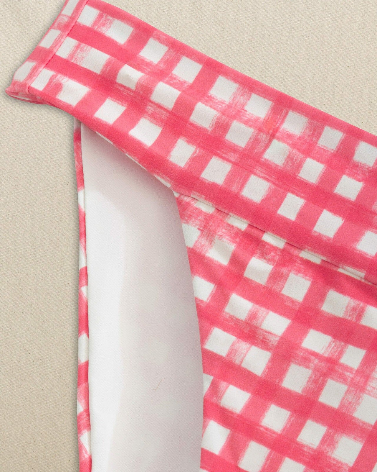 Southern Tide Gingham Banded Bikini Bottom For Women