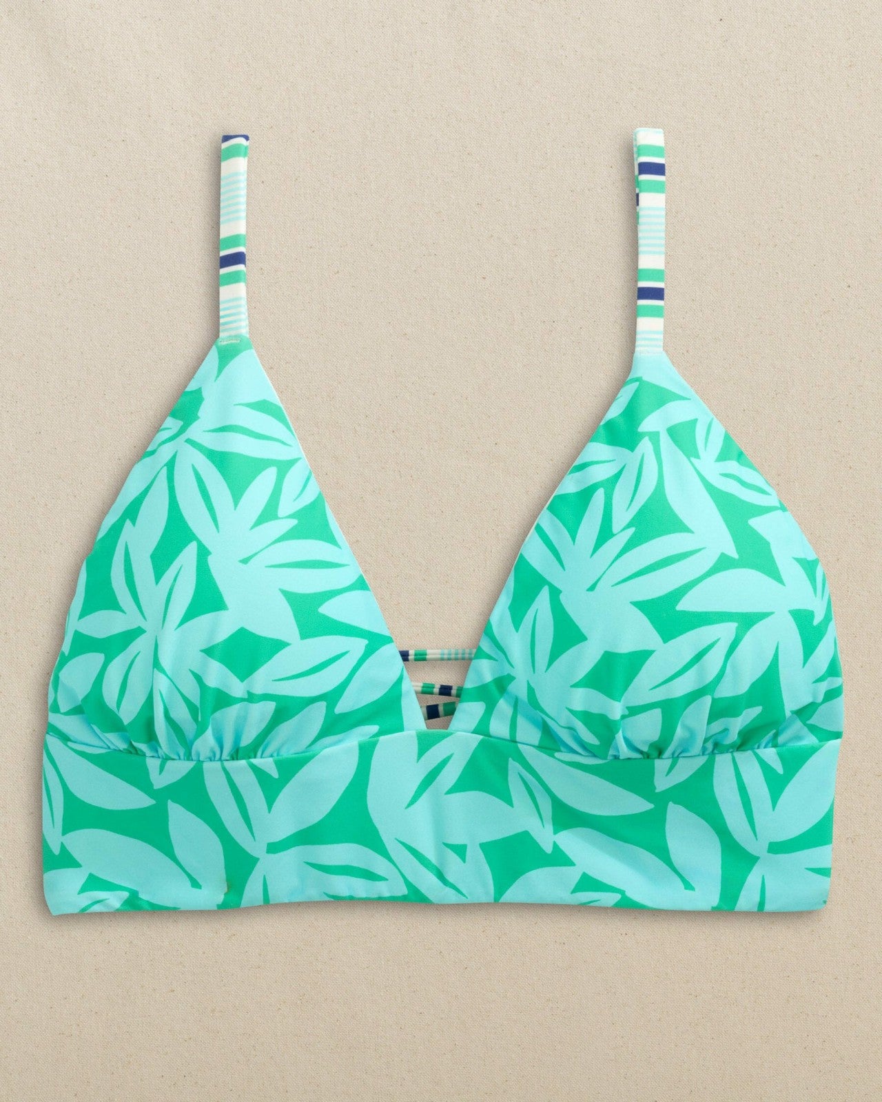 Southern Tide Reversible Tropical Stripe Banded Bikini Top For Women