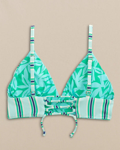 Southern Tide Reversible Tropical Stripe Banded Bikini Top For Women