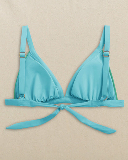 Southern Tide Colorblock Bikini Top For Women