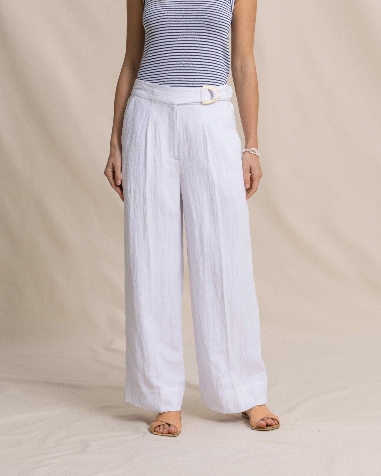 Southern Tide Addilyn Belted Wide Leg Pants For Women