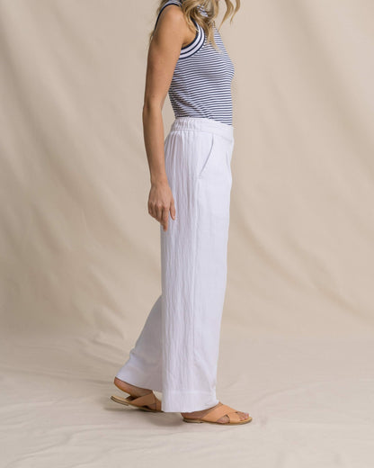 Southern Tide Addilyn Belted Wide Leg Pants For Women