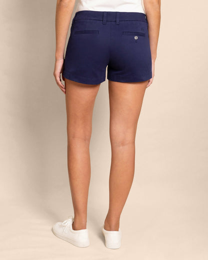 Southern Tide Leah 3" Cotton Chino Shorts For Women