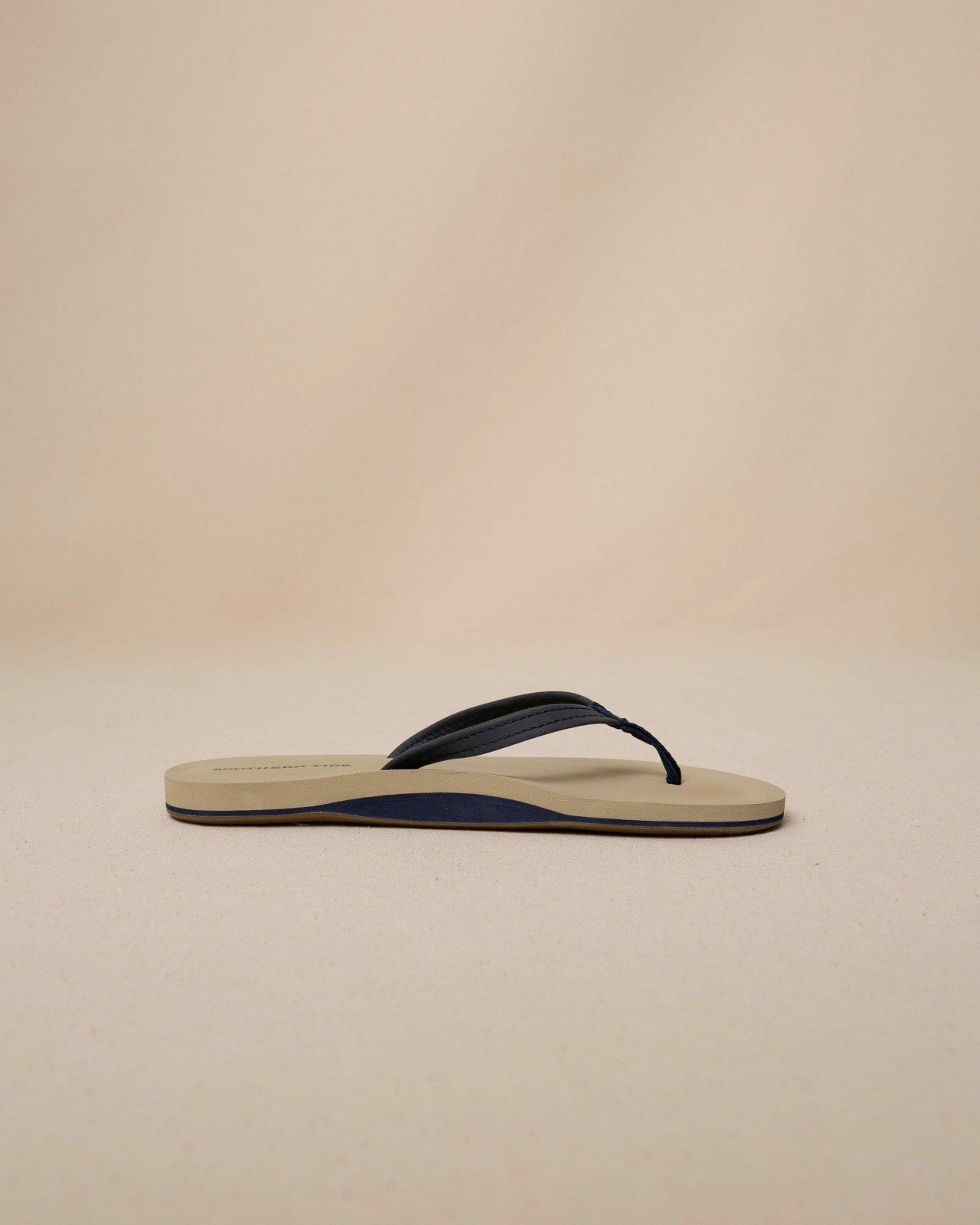 Southern Tide Navy Leather Flip Flops For Women|Home