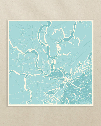Southern Tide Southern Tide x Swells - Aerial Map Scarf For Women