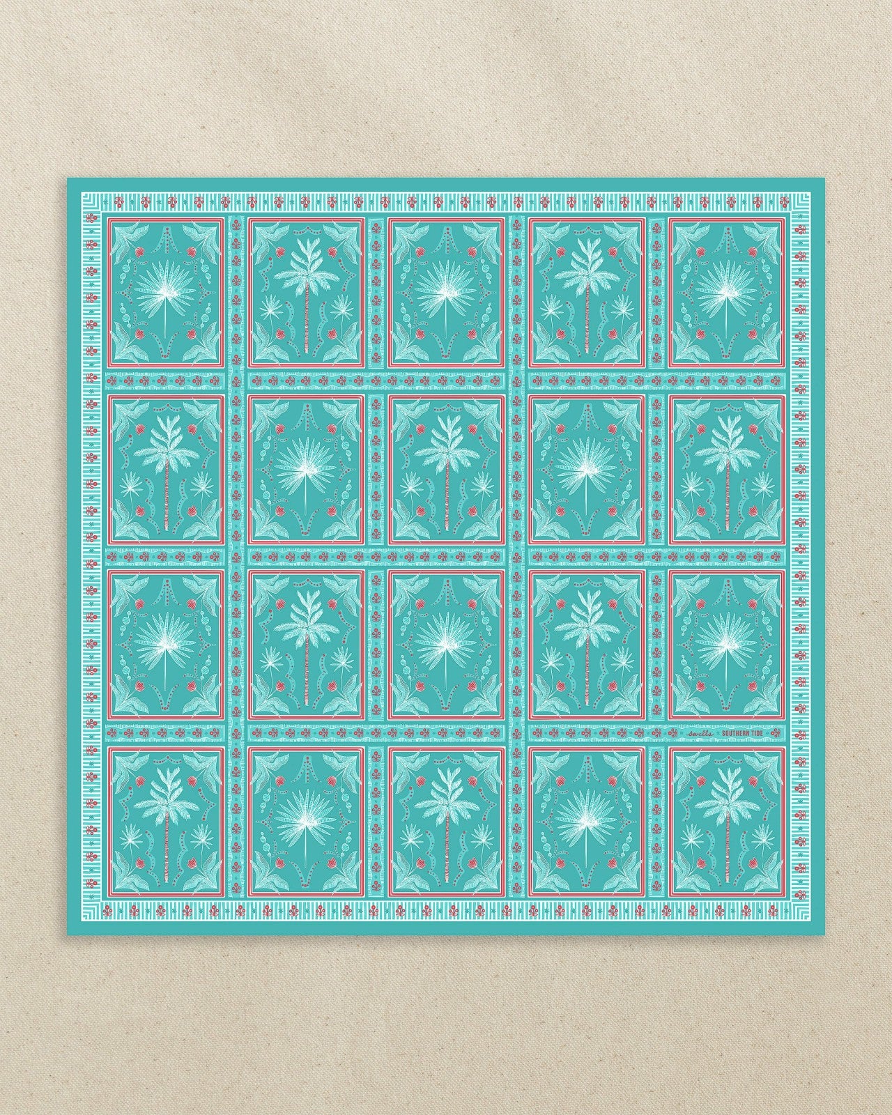 Southern Tide Southern Tide x Swells - Illustrated Palms Scarf For Women