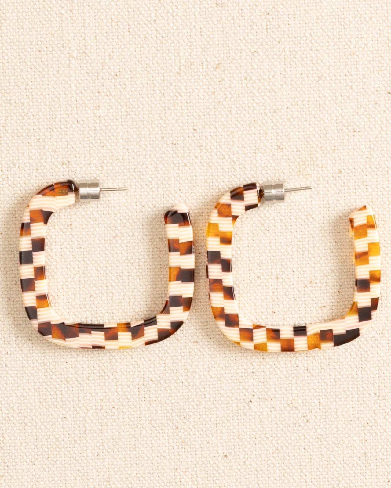 Southern Tide Midi Square Hoop Earrings For Women