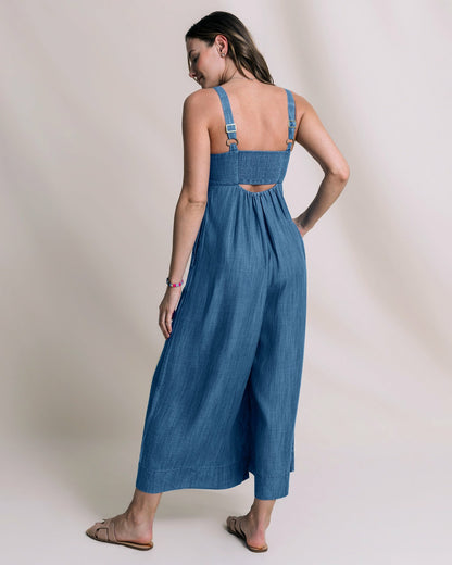 Southern Tide Nina Denim Jumpsuit For Women