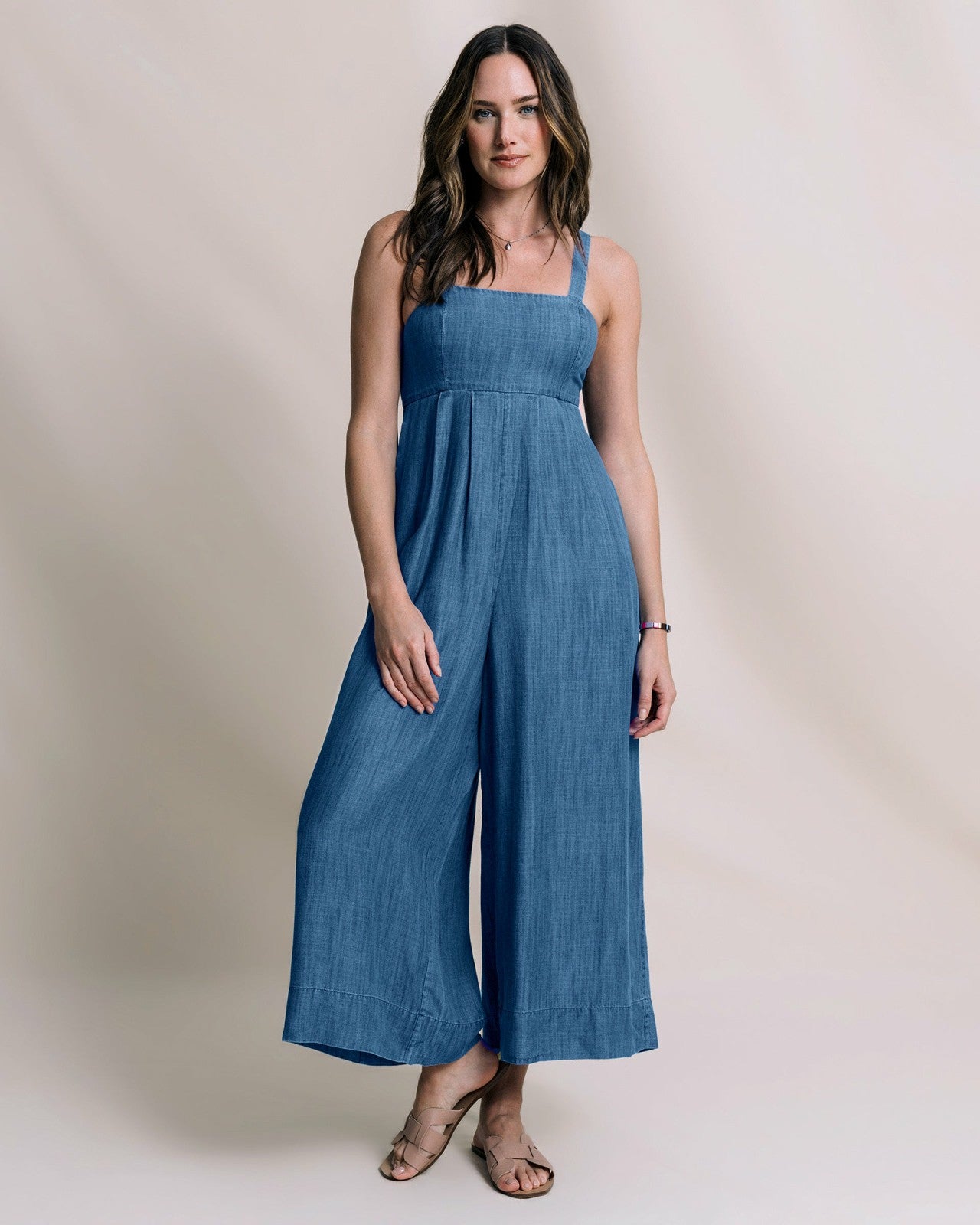 Southern Tide Nina Denim Jumpsuit For Women