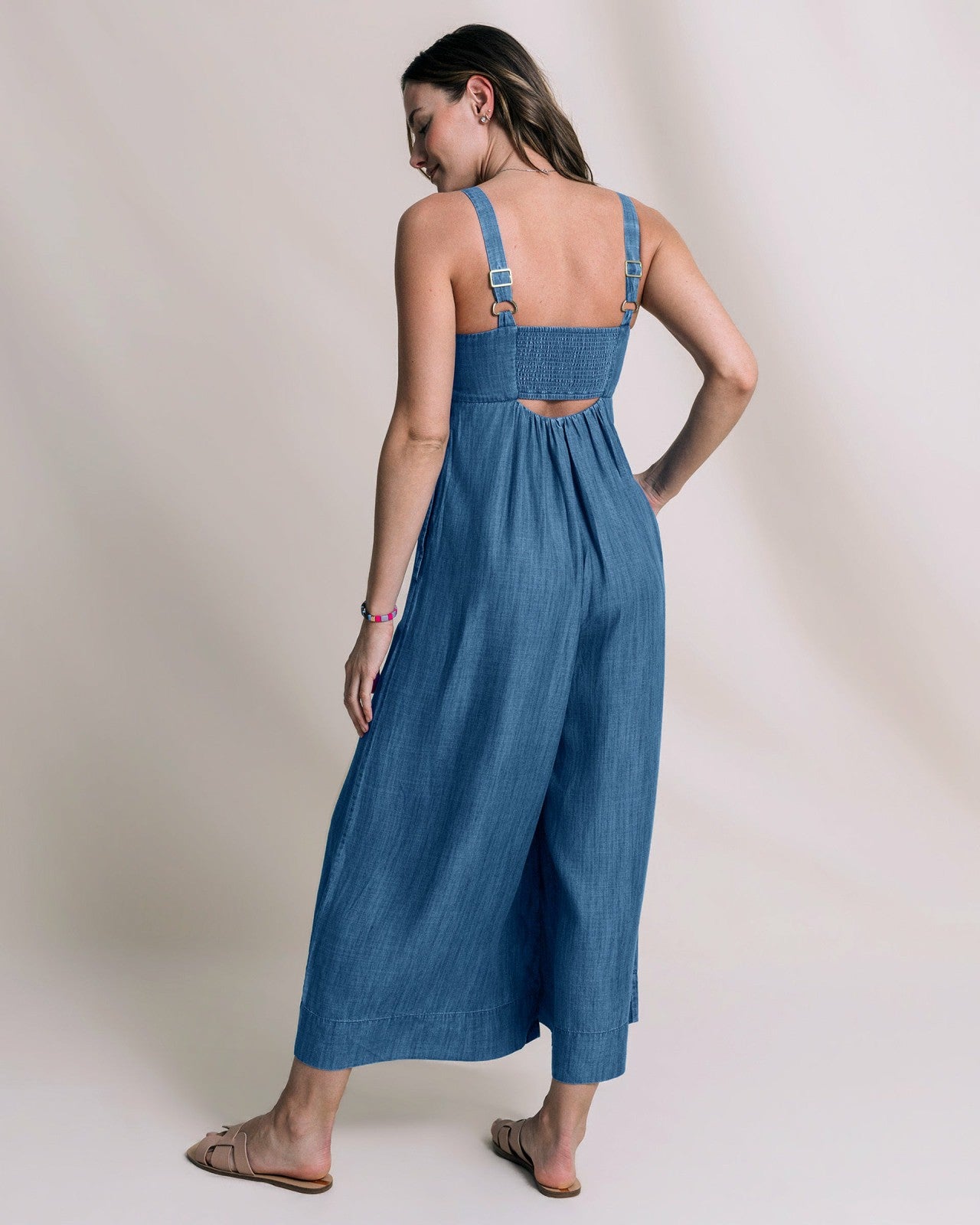 Southern Tide Nina Denim Jumpsuit For Women