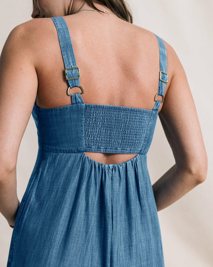 Southern Tide Nina Denim Jumpsuit For Women