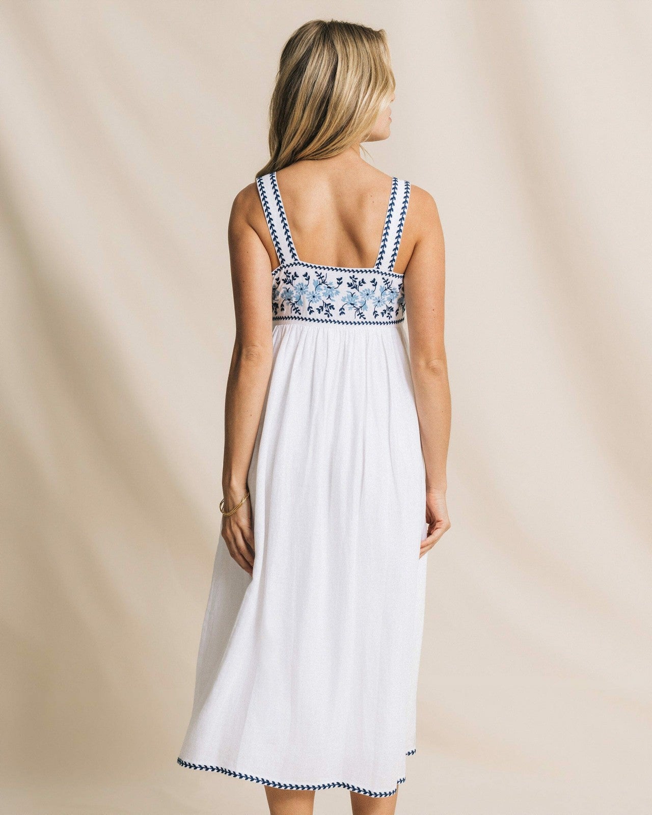 Southern Tide Erilyn Embroidered Midi Dress For Women