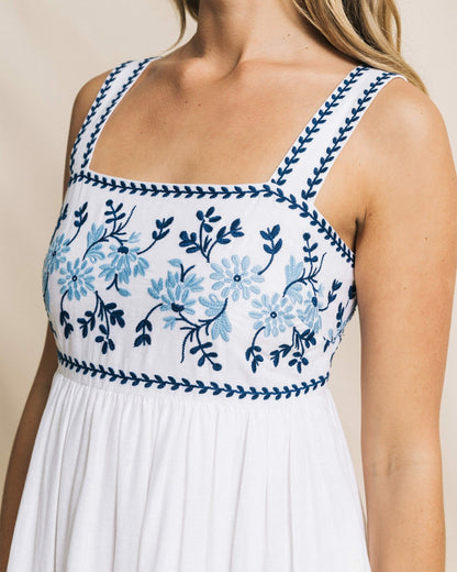 Southern Tide Erilyn Embroidered Midi Dress For Women