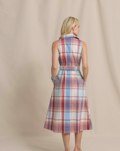 Southern Tide Whitley Madras Midi Dress For Women