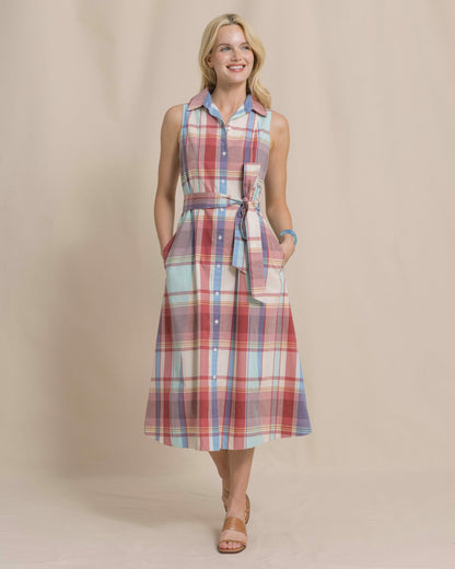Southern Tide Whitley Madras Midi Dress For Women