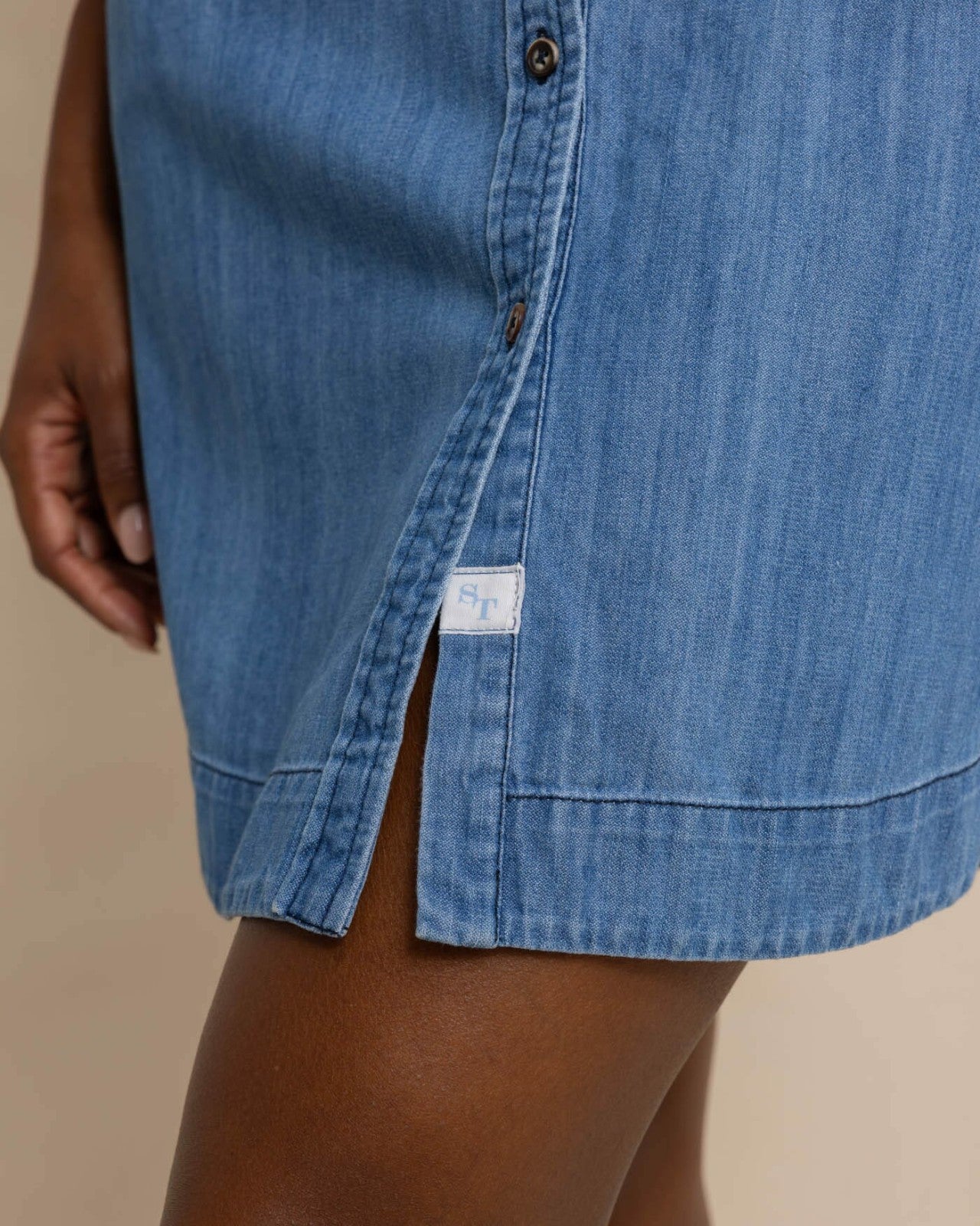 Southern Tide Cam Denim Dress For Women