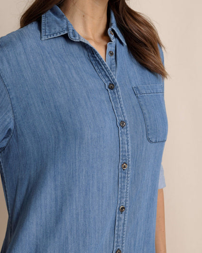 Southern Tide Cam Denim Dress For Women