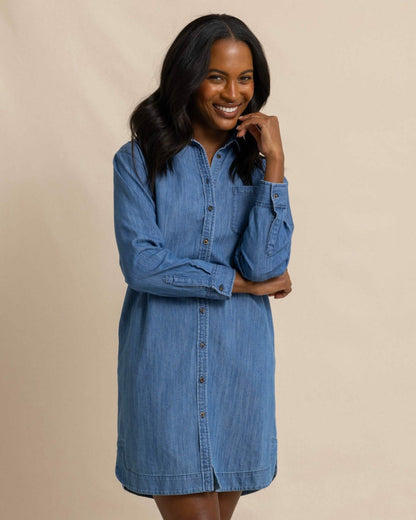 Southern Tide Cam Denim Dress For Women