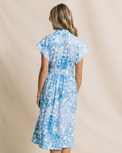 Southern Tide Tinley Printed Belted Midi Shirtdress For Women