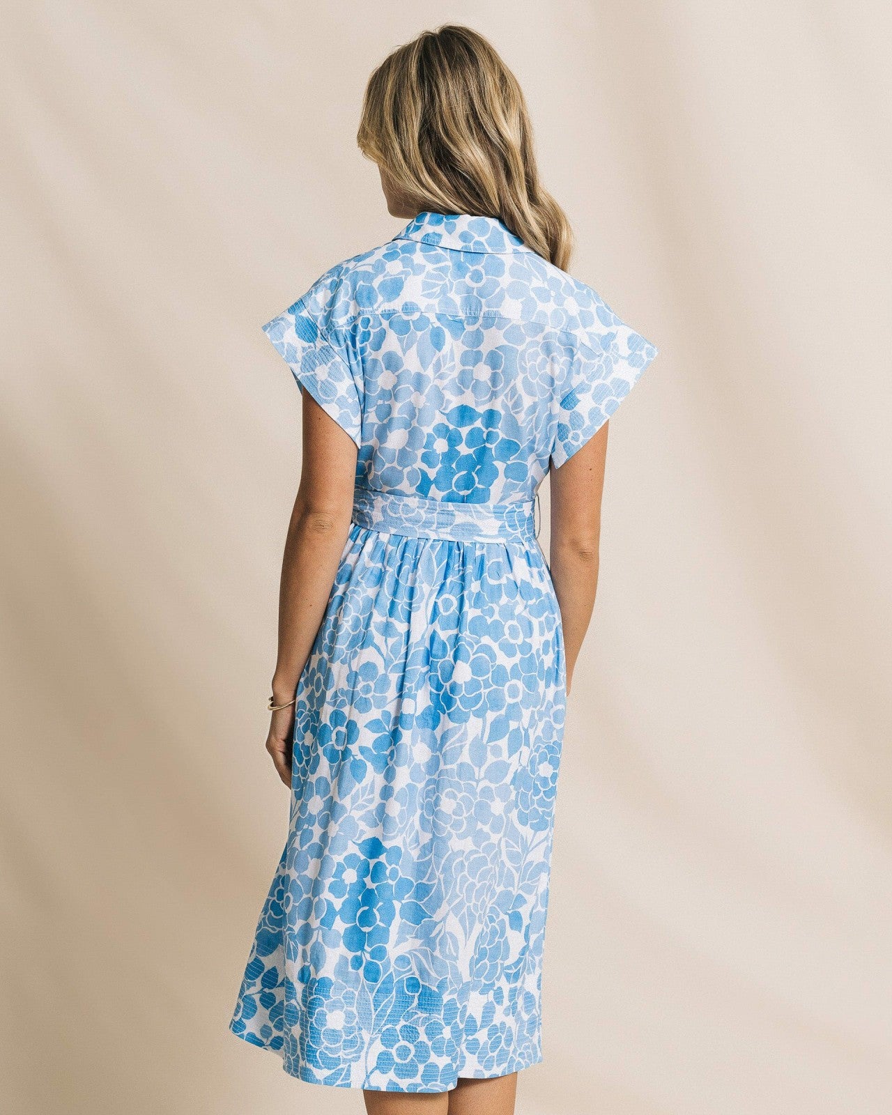 Southern Tide Tinley Printed Belted Midi Shirtdress For Women
