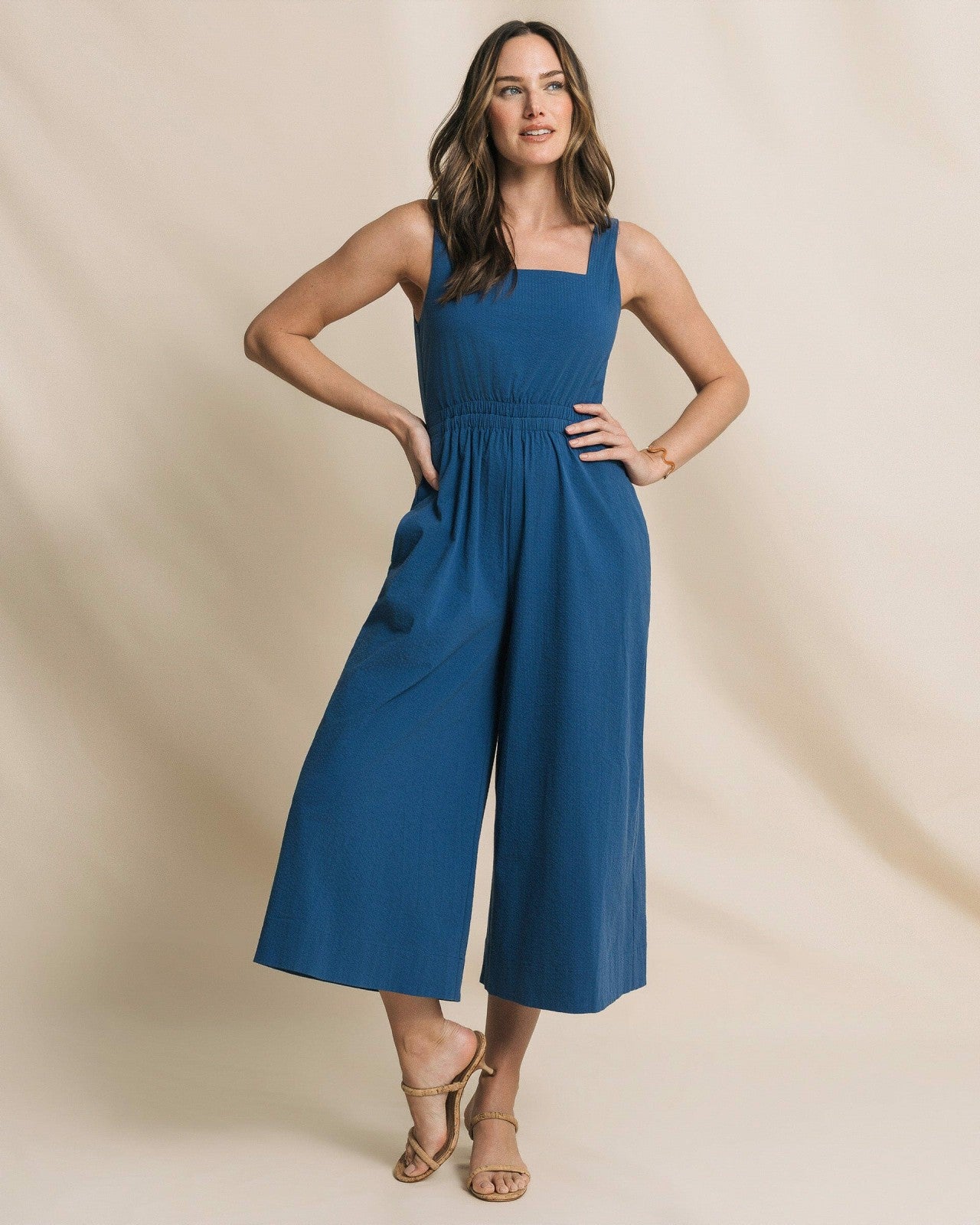 Southern Tide Jill Seersucker Jumpsuit For Women