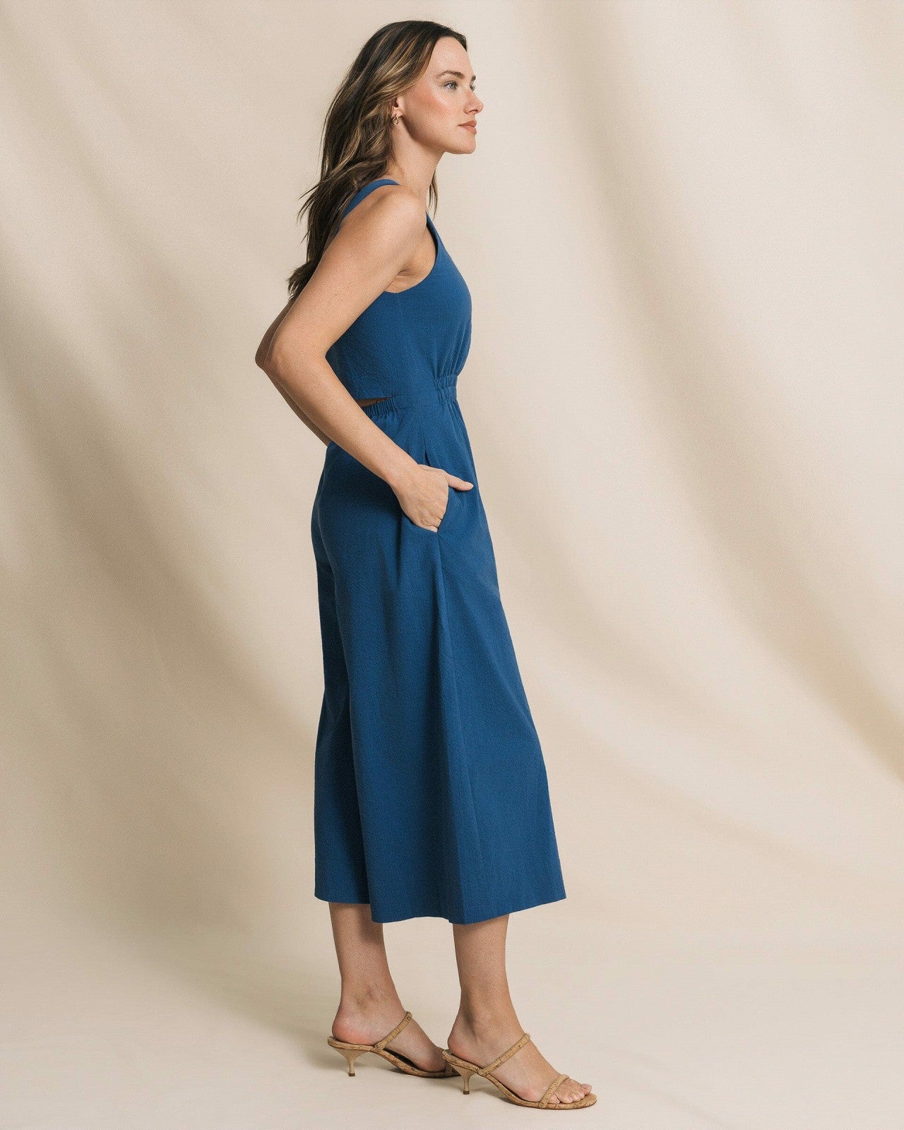 Southern Tide Jill Seersucker Jumpsuit For Women