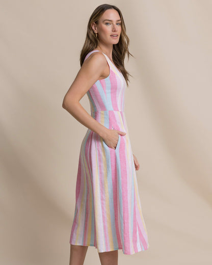 Southern Tide Charmaine Gored Midi Dress For Women