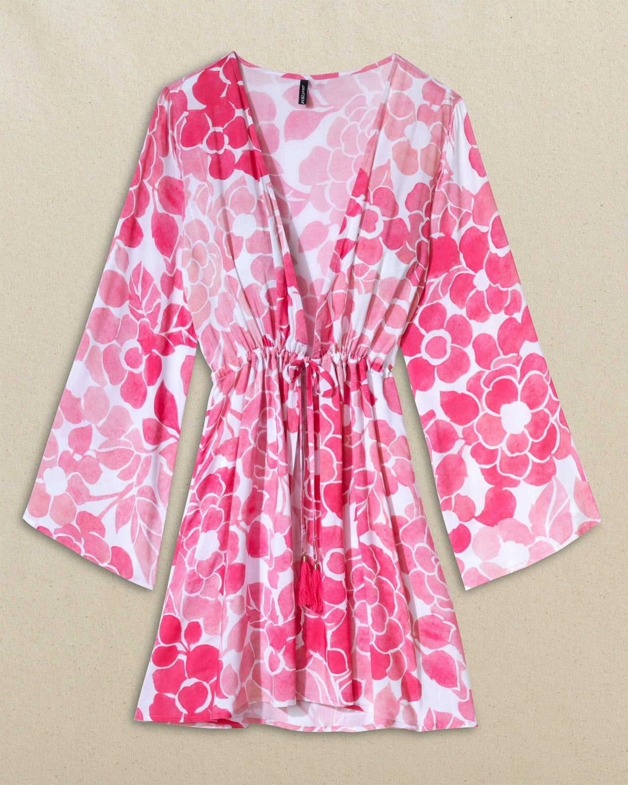 Southern Tide Floral Bell Sleeve Short Tunic Cover-Up For Women