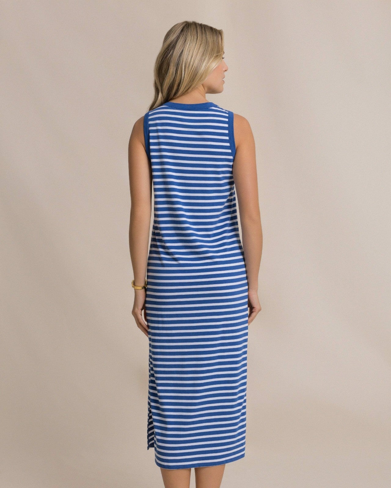 Southern Tide Ramona Stripe Midi Tank Dress For Women|Sale