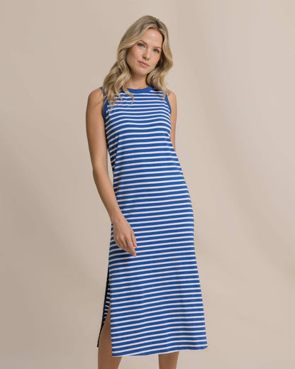 Southern Tide Ramona Stripe Midi Tank Dress For Women|Sale