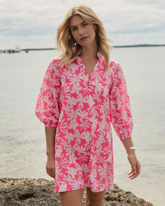 Southern Tide Mandy Bubble Sleeve Dress For Women|Sale