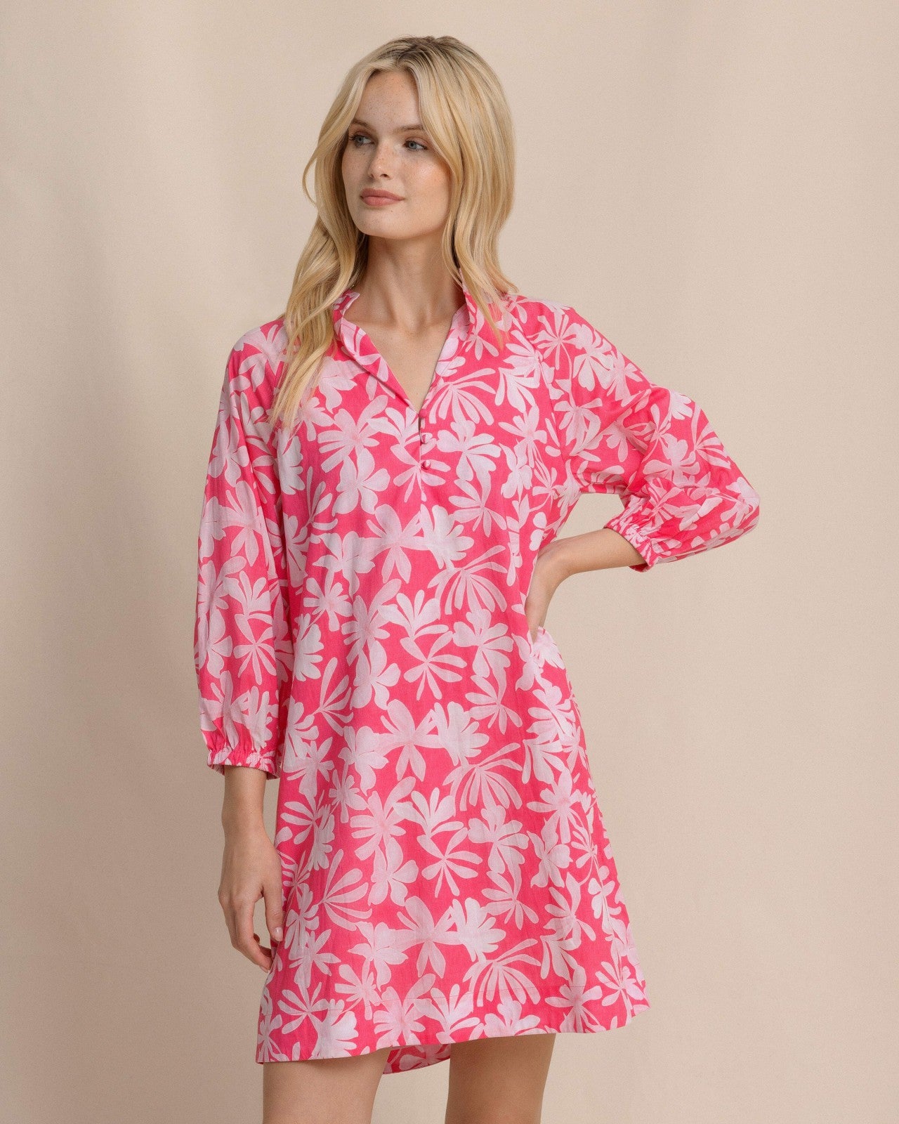 Southern Tide Mandy Bubble Sleeve Dress For Women|Sale