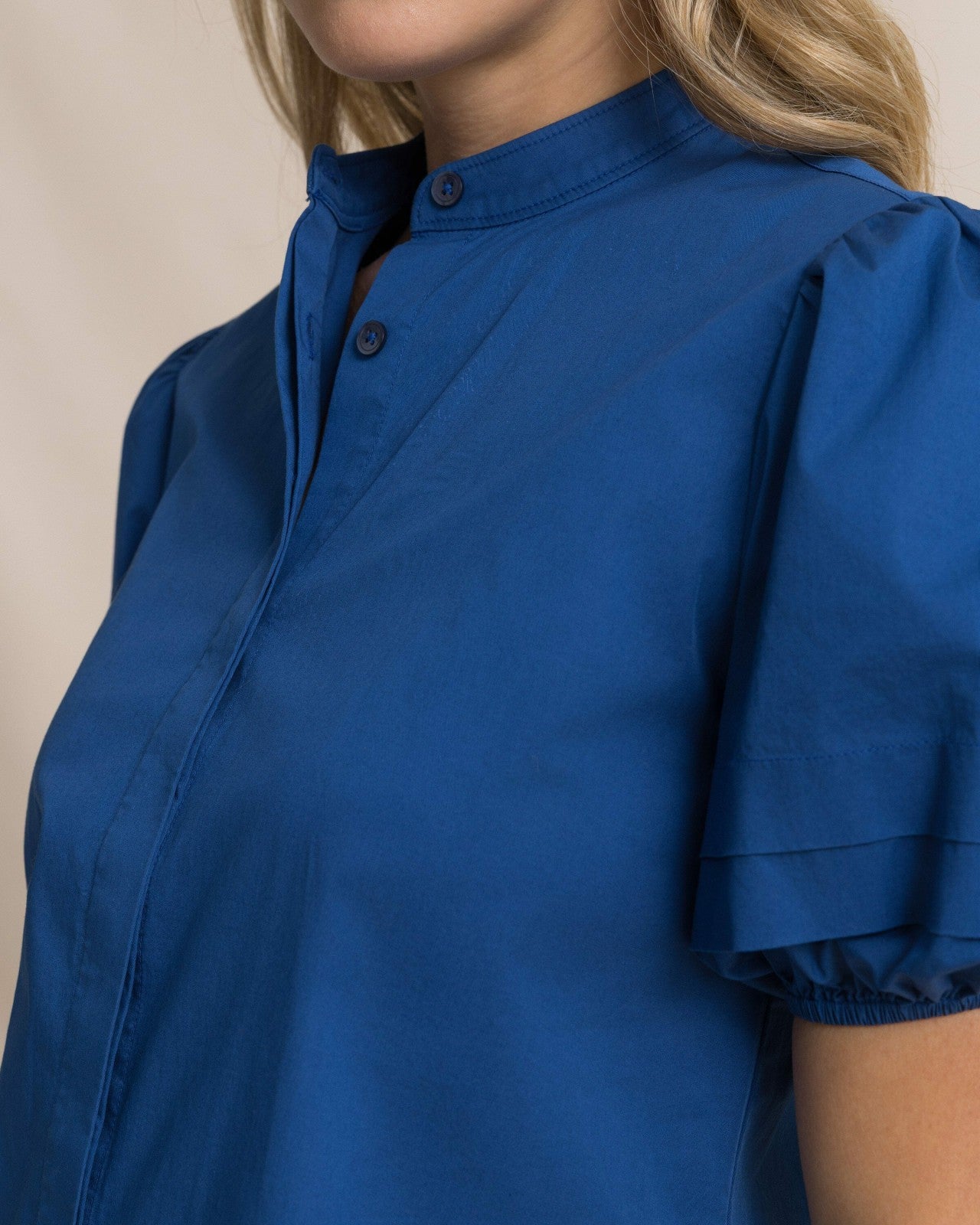 Southern Tide Payge Solid Poplin Top For Women|Sale