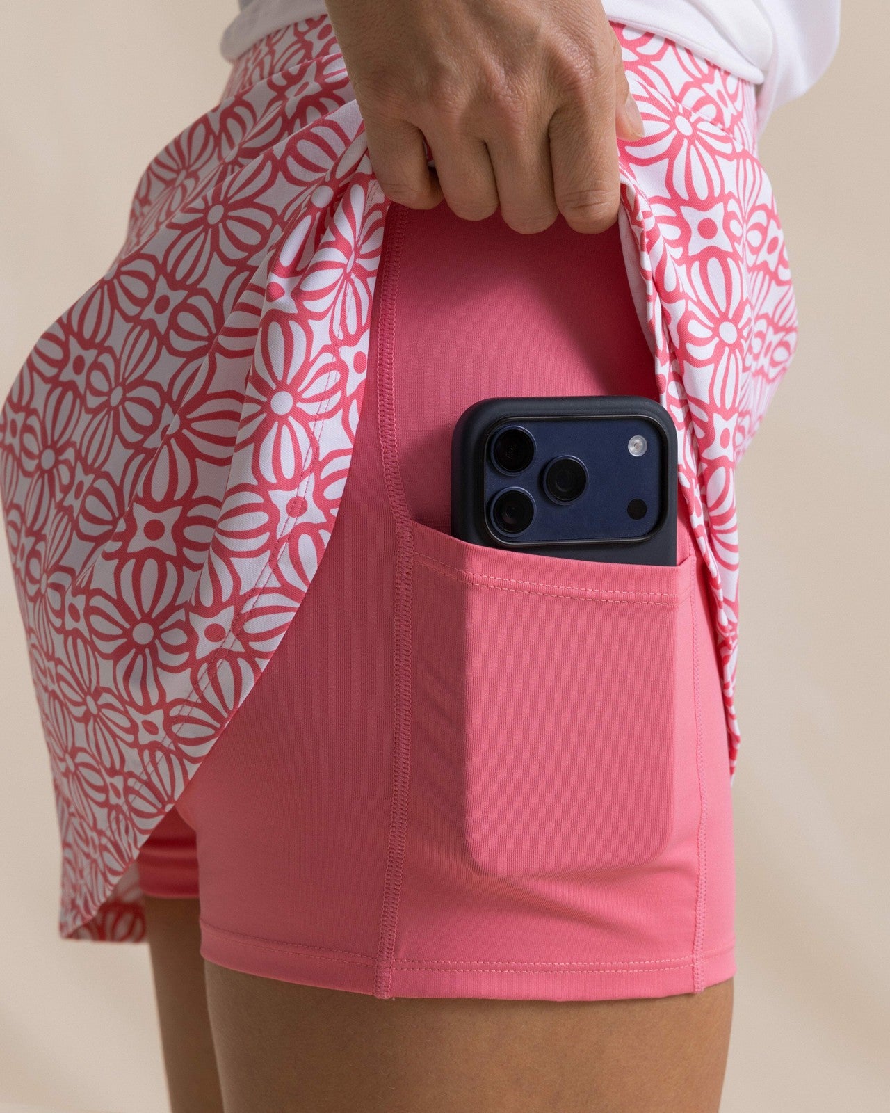 Southern Tide Amber Printed Active Skort For Women|Sale