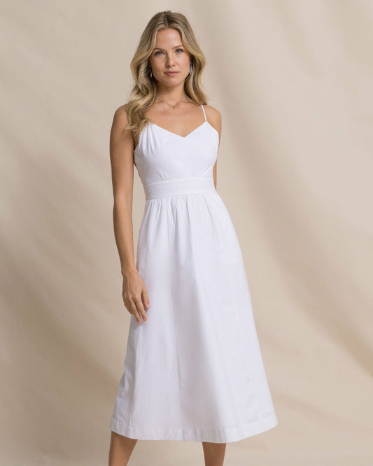 Southern Tide Cami Seersucker Dress For Women|Sale