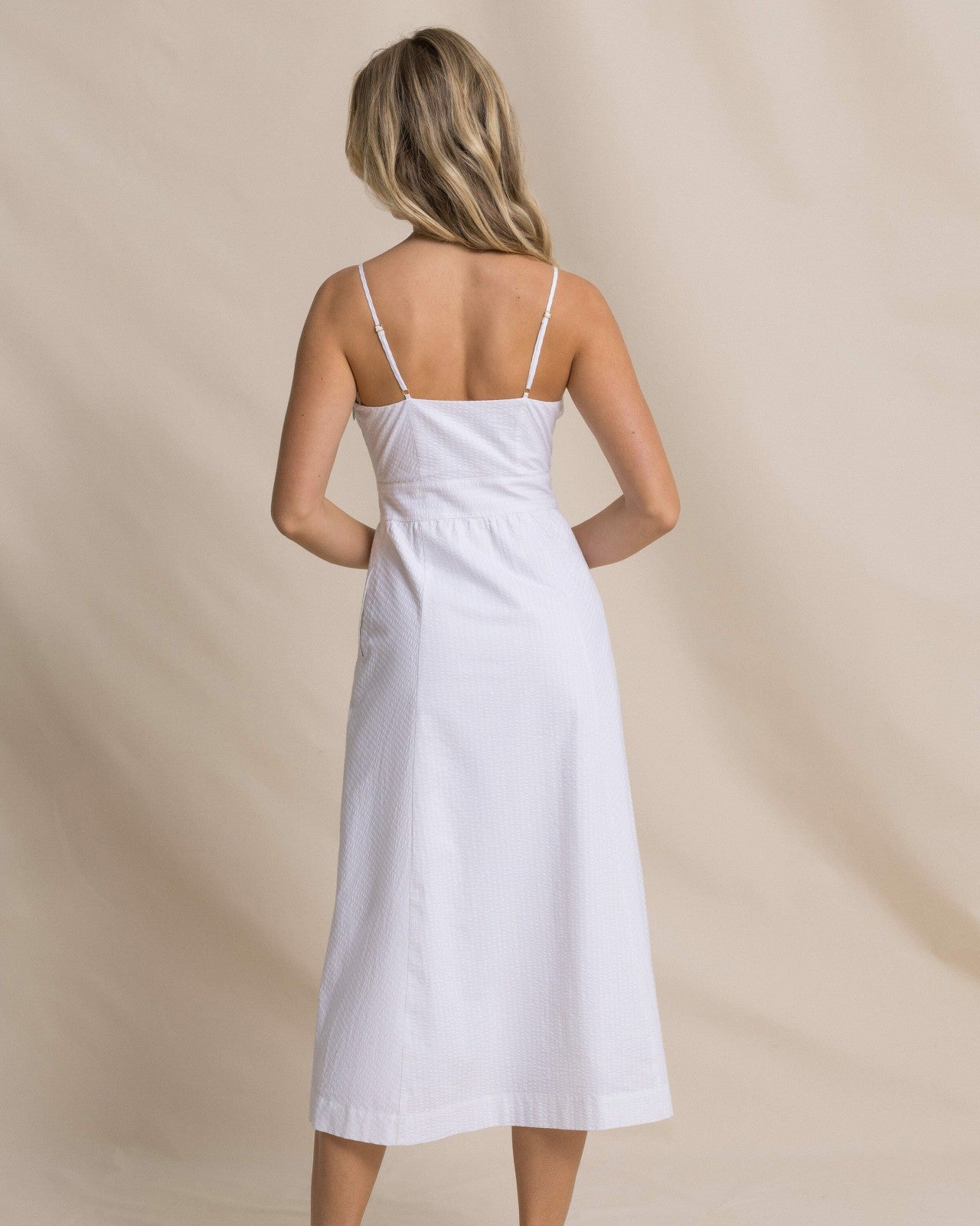 Southern Tide Cami Seersucker Dress For Women|Sale