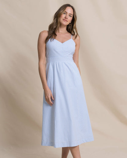 Southern Tide Cami Seersucker Dress For Women|Sale