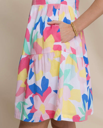 Southern Tide Mina Floral Print Dress For Women|Sale
