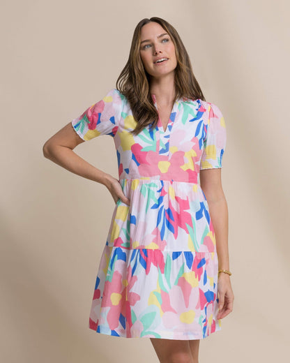 Southern Tide Mina Floral Print Dress For Women|Sale
