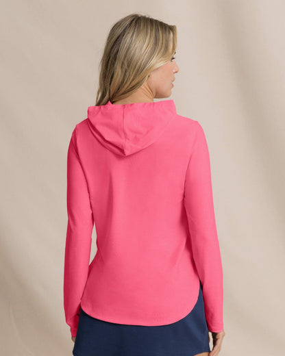 Southern Tide Linley Performance Hoodie - Island Pink For Women|Sale