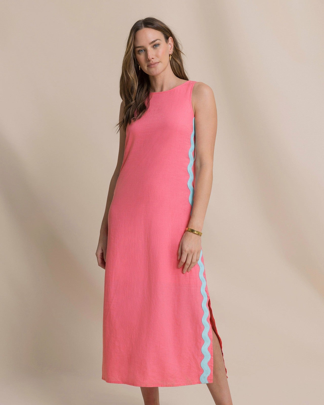 Southern Tide Zalia Side Stripe Maxi Dress For Women|Sale