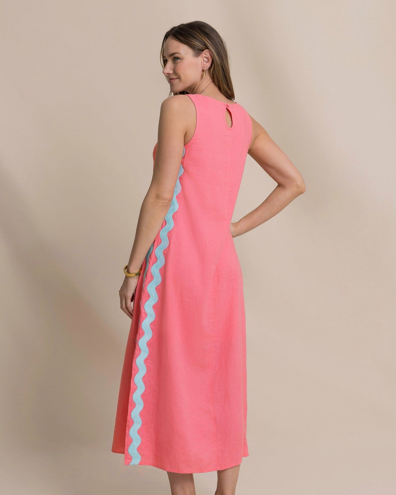Southern Tide Zalia Side Stripe Maxi Dress For Women|Sale