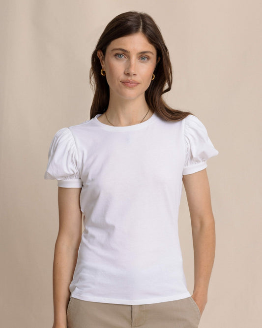 Southern Tide Eileen Ruffle Tee For Women|Sale