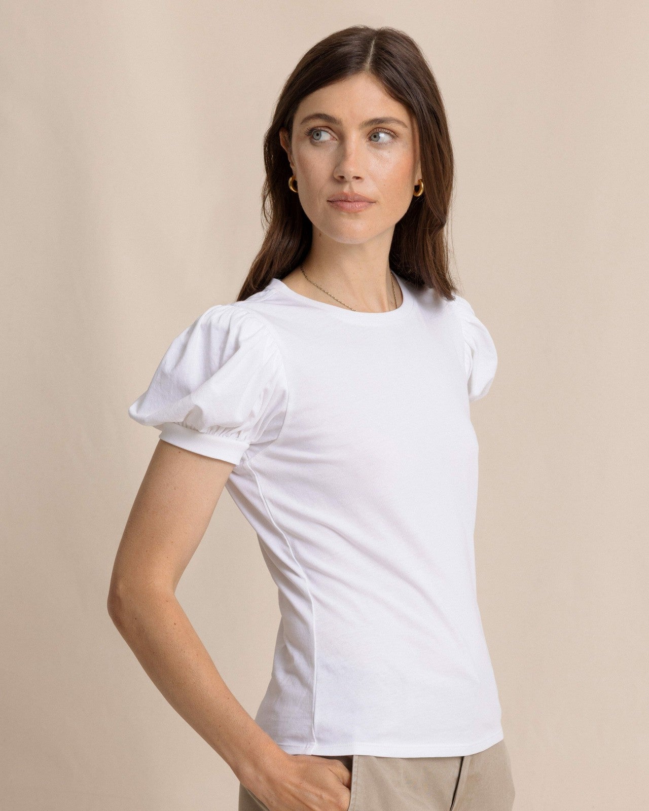 Southern Tide Eileen Ruffle Tee For Women|Sale