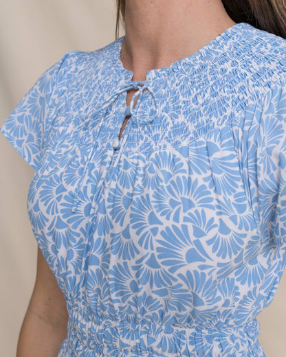 Southern Tide Clementine Flutter Sleeve Midi Dress For Women|Sale