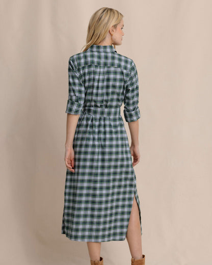 Southern Tide Trista Gordan Tartan Shirt Dress For Women|Sale