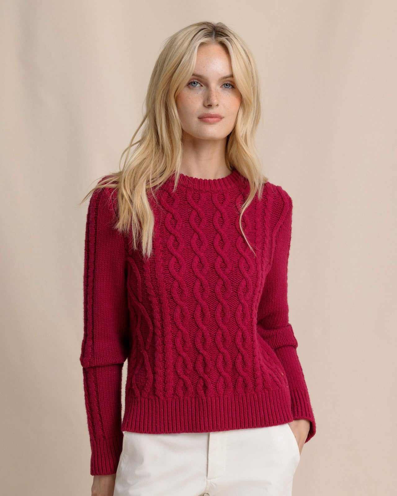 Southern Tide Connie Cable Knit Sweater For Women|Sale