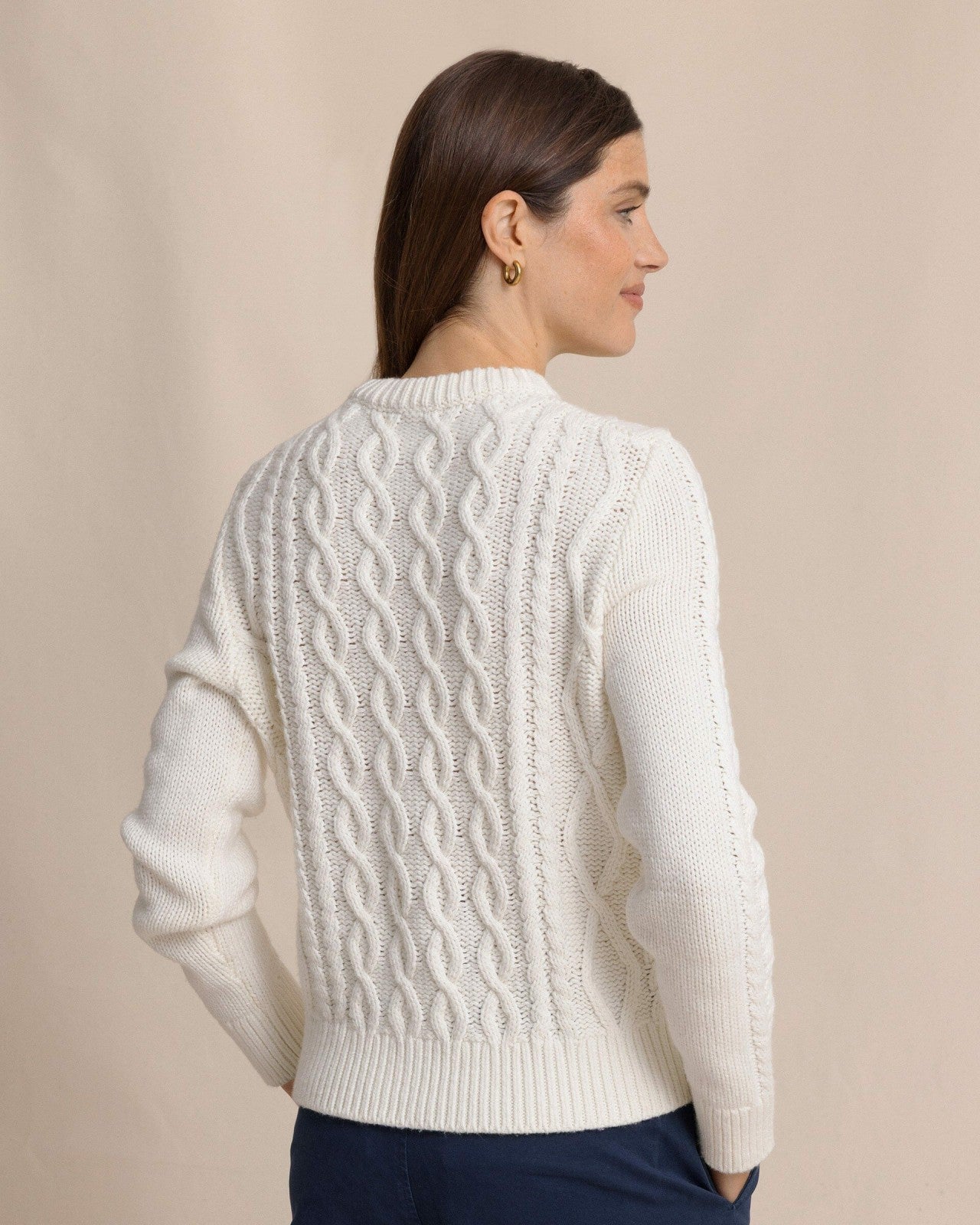 Southern Tide Connie Cable Knit Sweater For Women|Sale