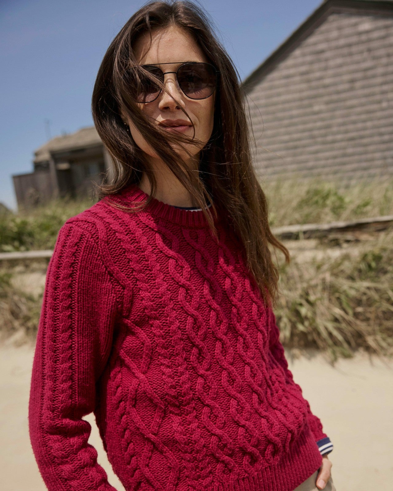 Southern Tide Connie Cable Knit Sweater For Women|Sale